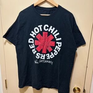 Black T-Shirt with Red Logo